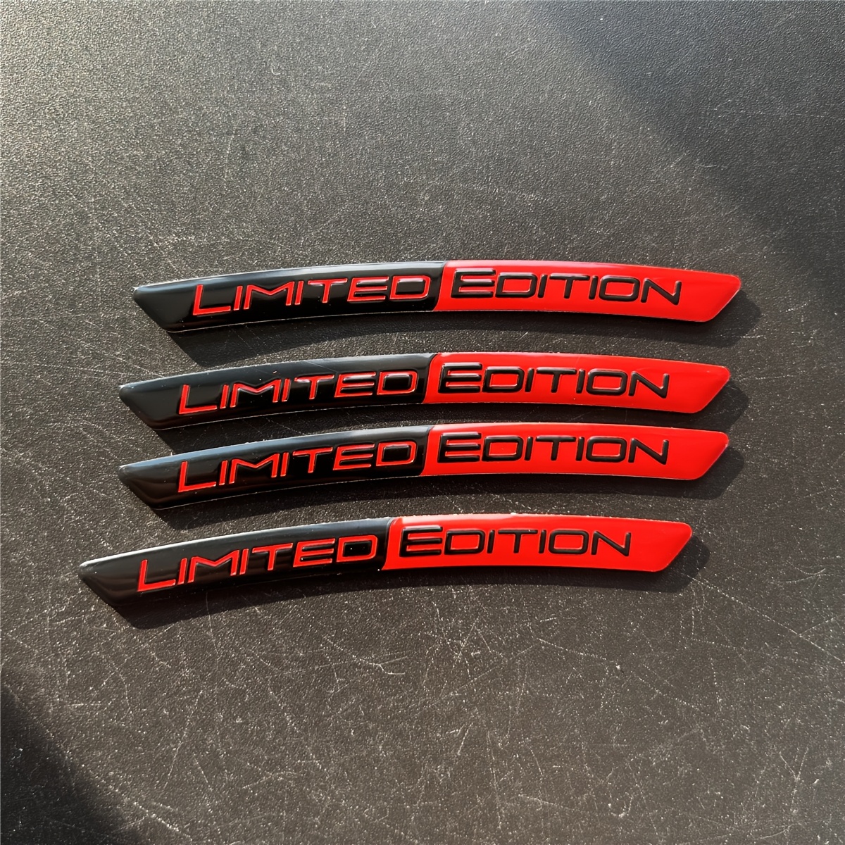 E-shop LIMITIERTE EDITION Auto-Emblem 4er-Set 3D Metall Aluminiumlegierung Radnabenaufkleber geeignet für SUV, Motorrad, Kofferraum, Motorhaube, ,