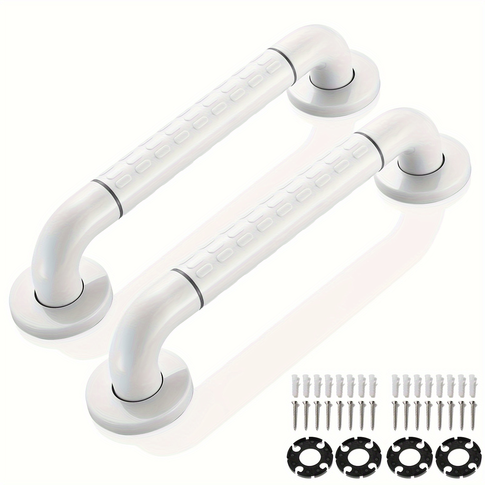 

2pcs Stainless Steel Non-slip Handles, Diameter, Safety Grip For Toilet, Bathroom, Shower, Wall Mounted Handrail, No Electricity Needed, Ideal For Seniors