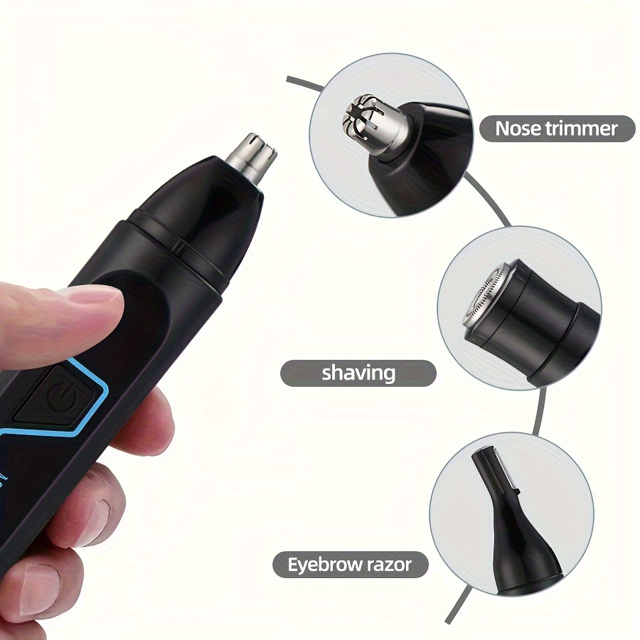 3 in 1 mens grooming kit rechargeable nose ear beard trimmer with   usb charging easy clean Product details 9