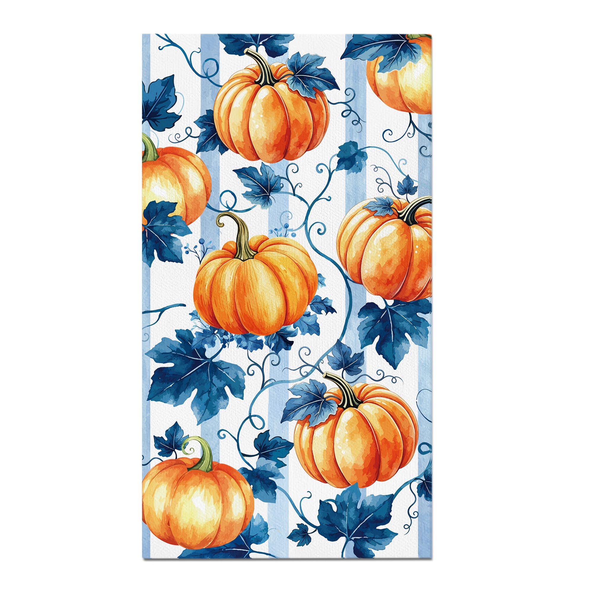 TEMU 20pcs Pack 20pcs Sheets Pumpkin & Table Napkins Suitable For Weddings, Showers, Birthdays, Thanksgiving Parties - Disposable 2-ply Paper Dinner