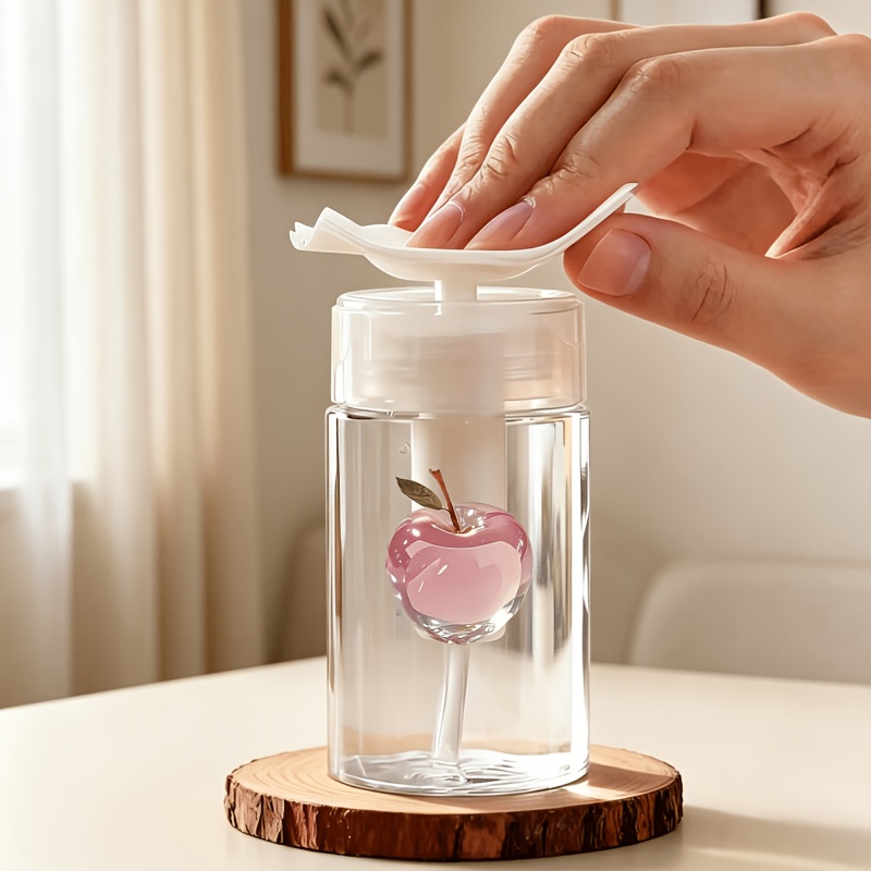 TEMU 1pc Crystal Pattern Travel Skincare Refillable Bottle - Small Capacity Pump Bottle, Reusable Cosmetic Container, Special Pump Bottle For Travel
