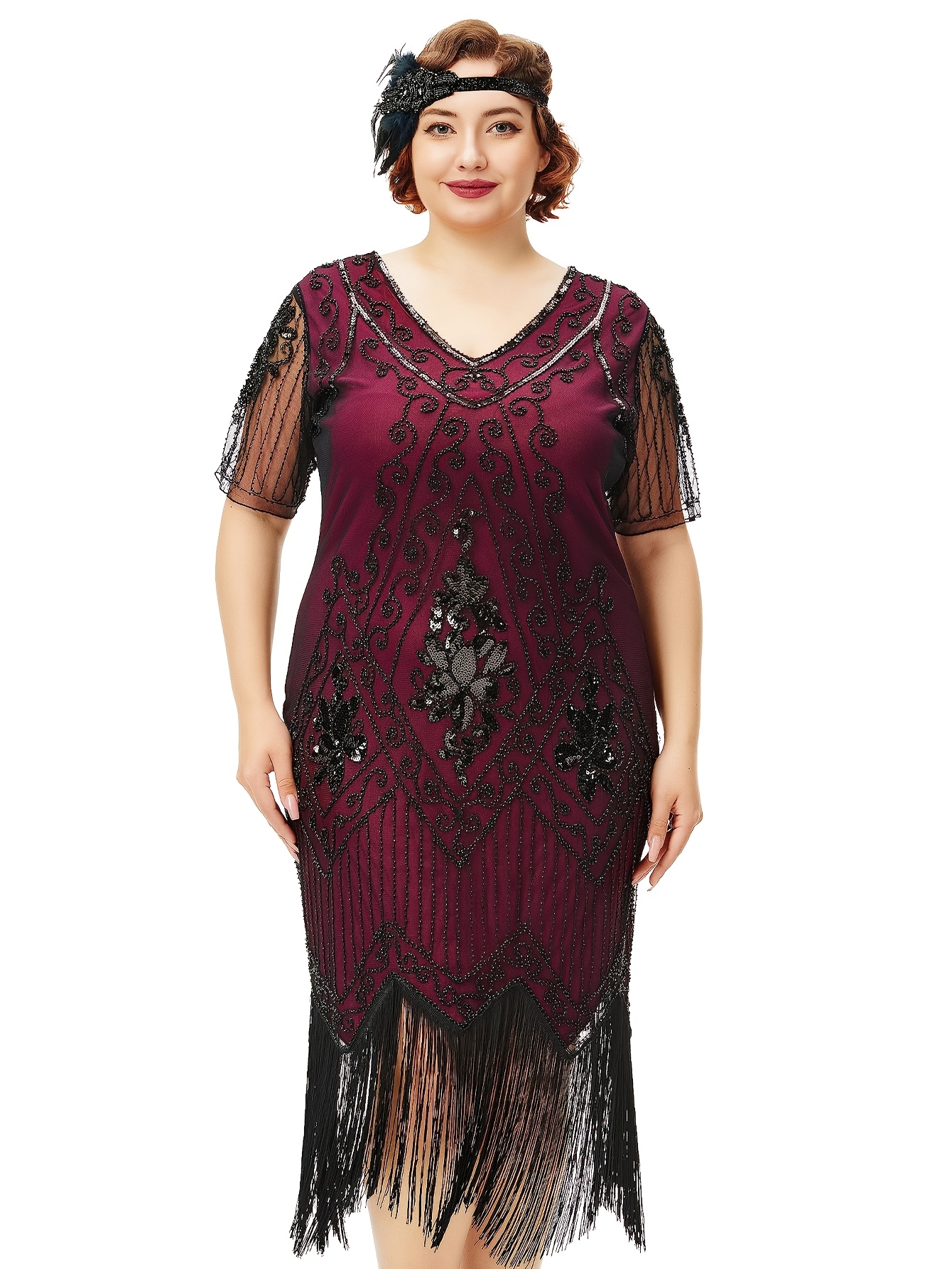 great dresses women plus size cocktail dress 1920s Temu