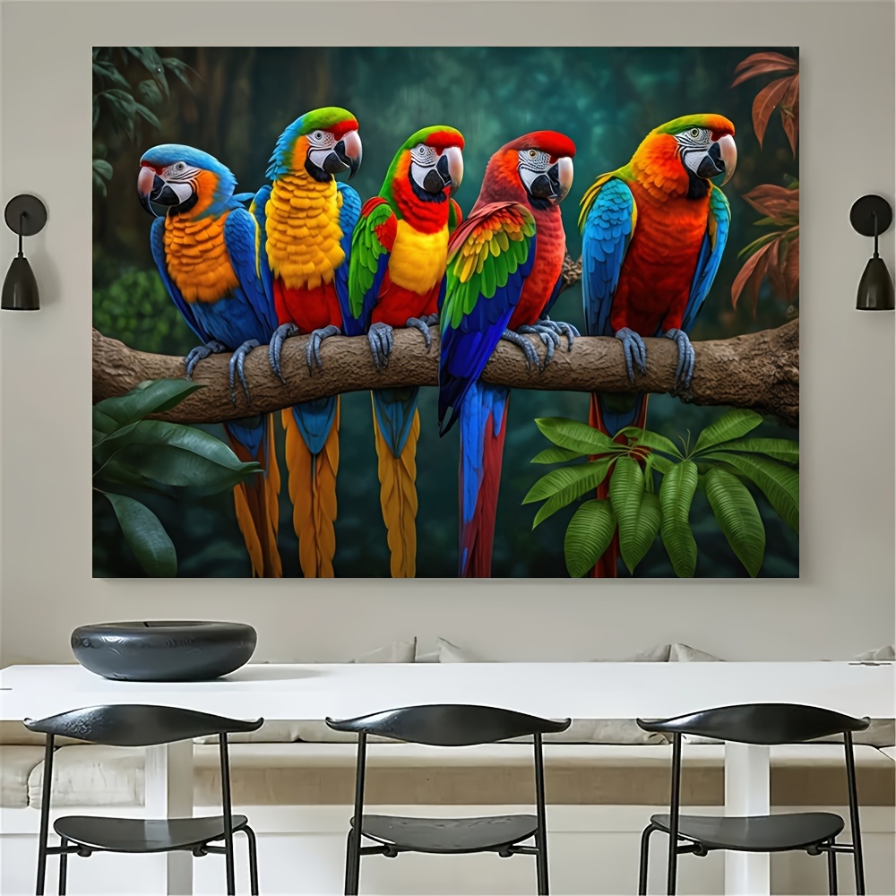 

1pc On Branch Canvas Print, , Modern Poster, 31.49 .24 Inches, Bird-themed Decor For Living Room And Bedroom