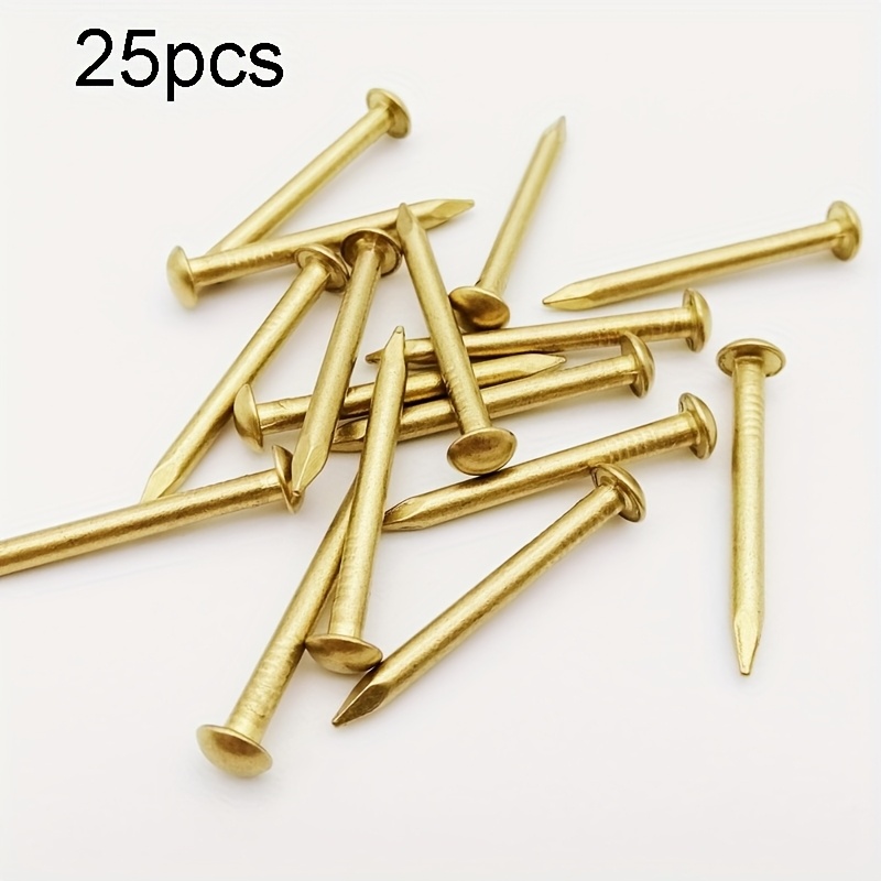 TEMU 25pcs Brass Nails Vintage Drum Furniture Hinge