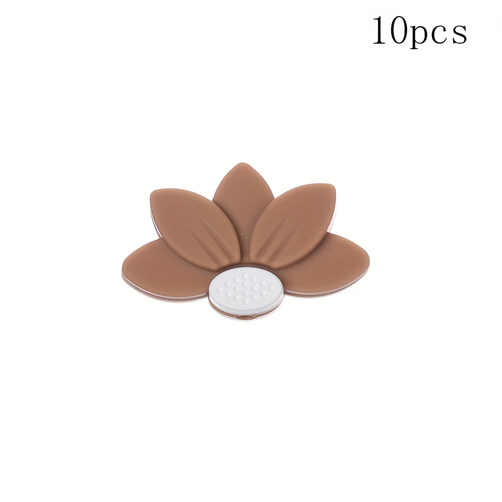 E-shop 10 Stück 30 x 19 mm Silikon Blütenblatt Perlen für Armbänder, Halsketten, Handarbeiten, Schmuckherstellung Zusatzperlen für Handyketten