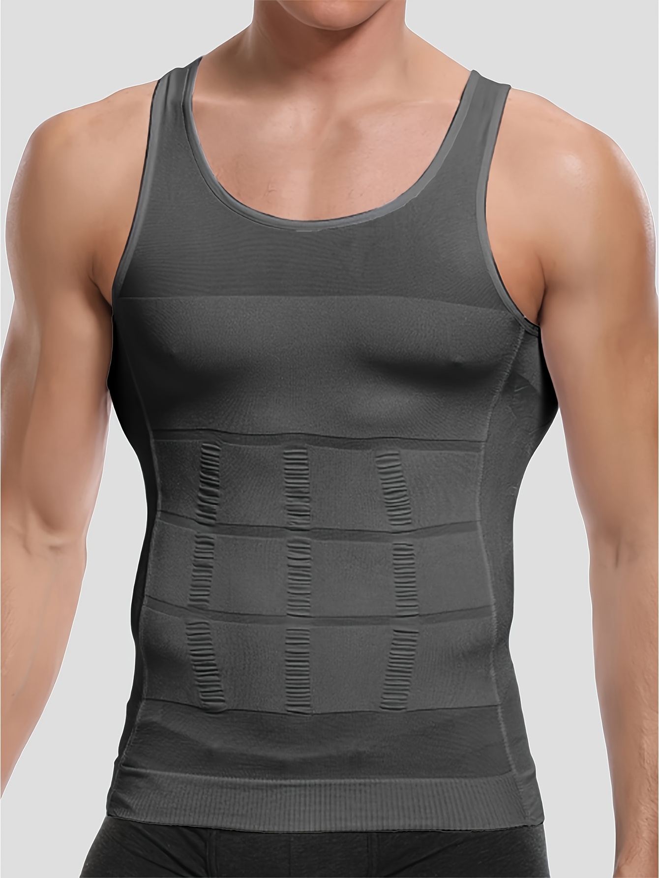 item picture mens compression body shaper tank top   vest