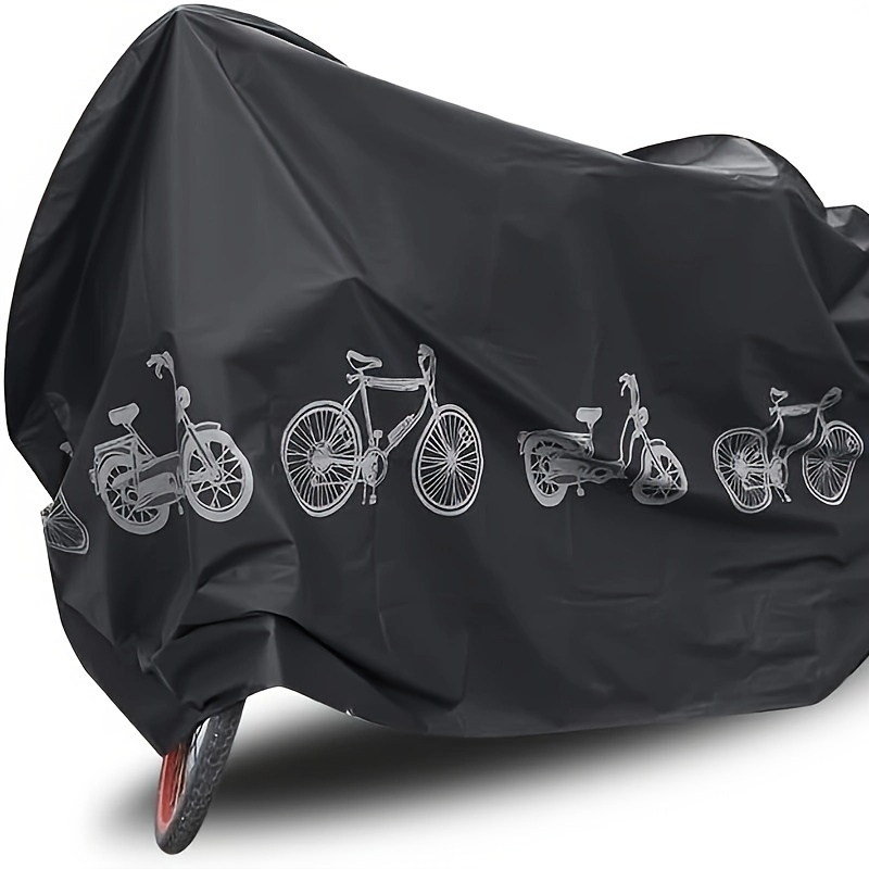 

Bike Cover Waterproof Dustproof Uv And Wind Resistant, Machine Washable Polypropylene Bicycle Storage For Indoor Use, Rain And Snow Protection - Black