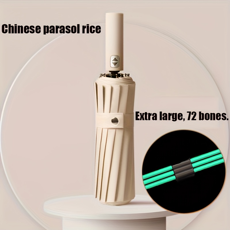 Automatische paraplu met 72 versterkte baleinen