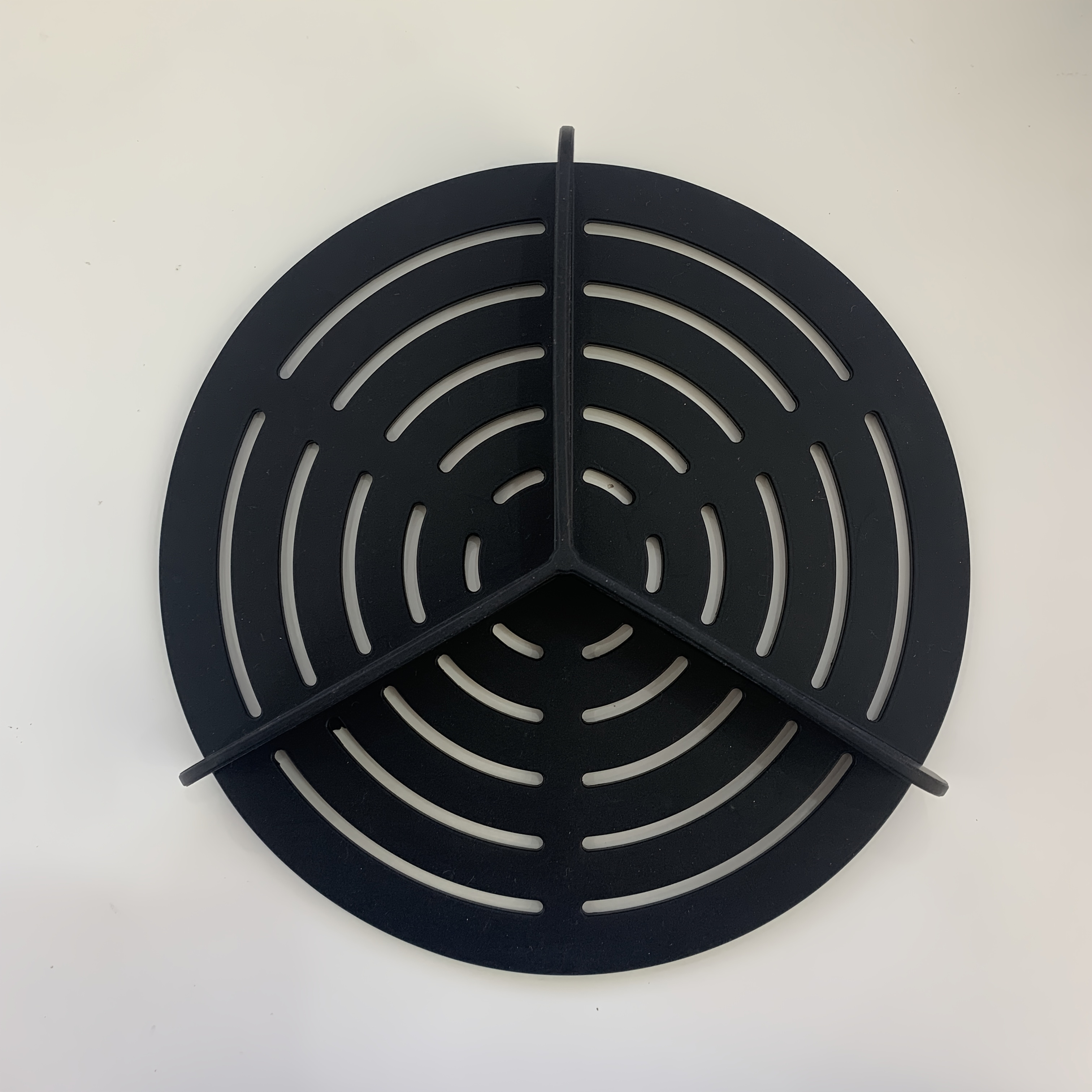 Silicone Triangle Separator For Air Fryer, Bowl Liner Accessory, Fits Most Round Silicone Bowls, Zone To Prevent Flavor Mixing, And Easy To Clean Silicone Triangle Separator, Air Fryer Zone Baking Mat