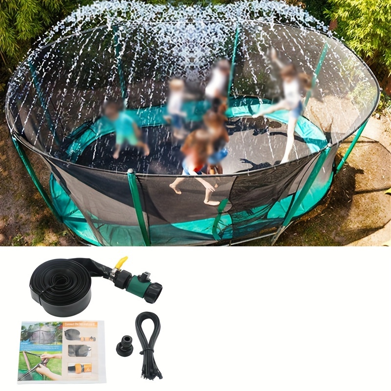 

49ft Trampoline Water Sprinkler - Easy Install, Adjustable Flow For Outdoor Fun & Garden Hydration Sprinklers For Lawn Water Sprinkler For Lawn