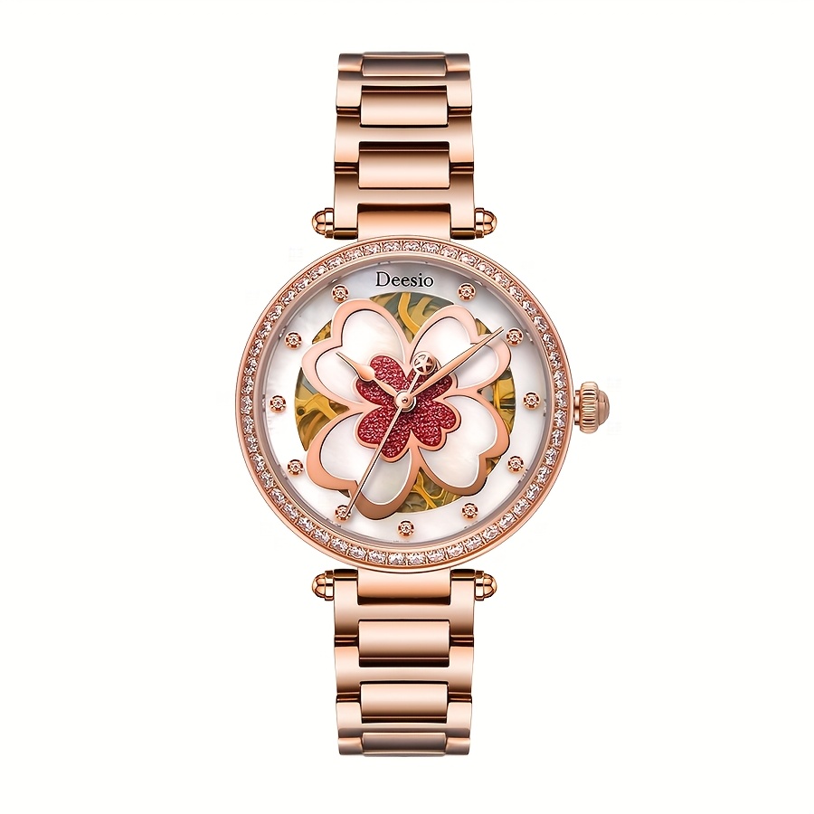 Stylish Women's Automatic Mechanical Watch, Trendy Design
