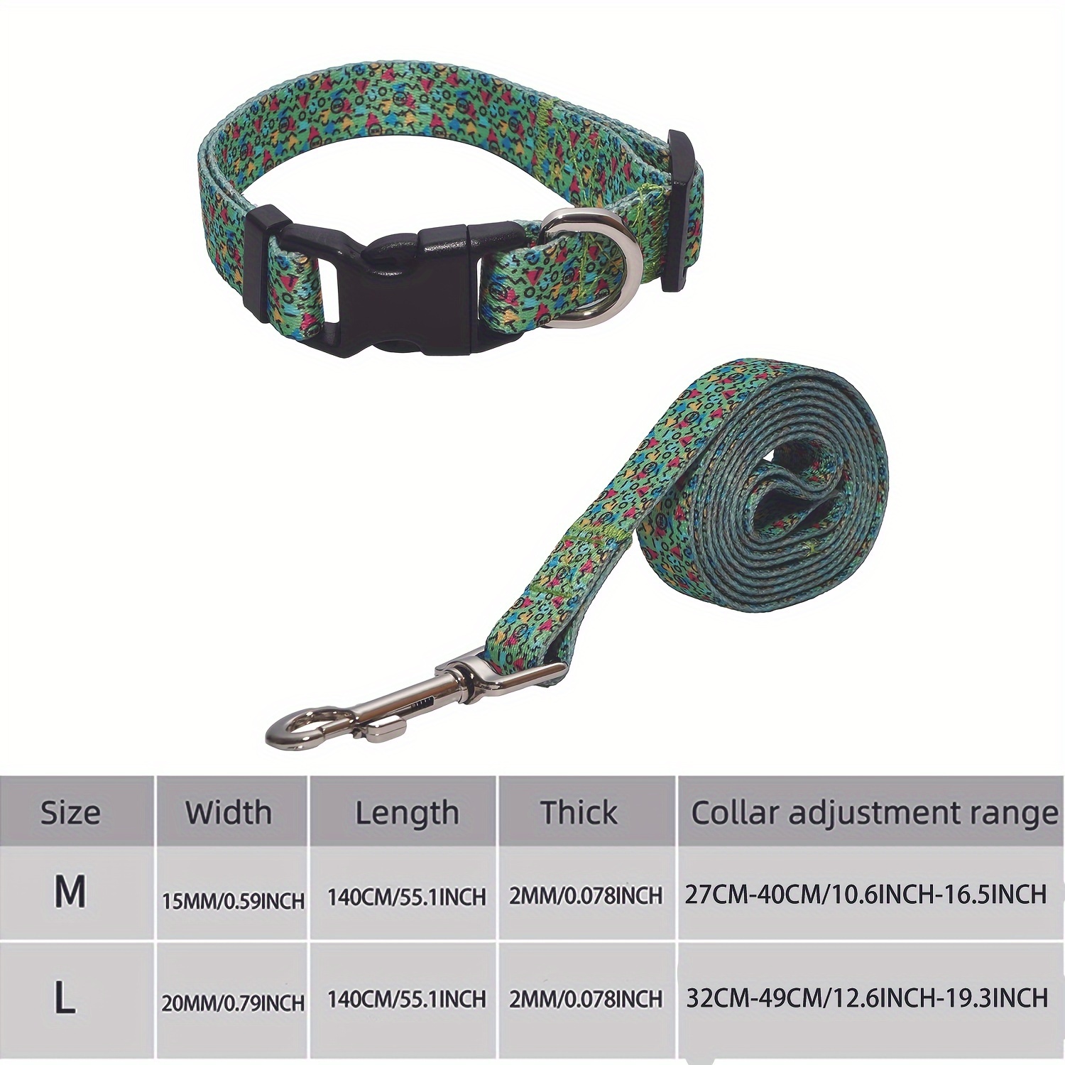 Cute Dog Collar Set for Small Dogs, Adjustable and Lightweight