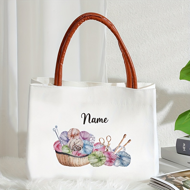 1pc personalised crochet knitting jute pattern shopping Temu