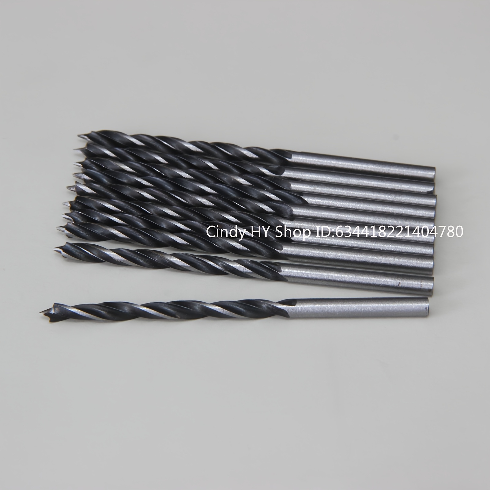 10pcs 3mm Diameter Woodworking Drill Bits Wood Drills With Center Center Spiral Twists Drill Bit Tools