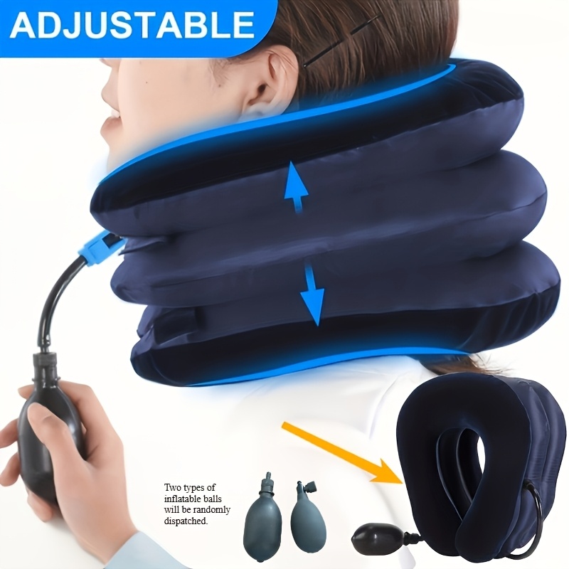 An Inflatable Neck Stretching Pillow That Alleviates Neck Discomfort And Pressure , Improving Your Mood! The Gift For