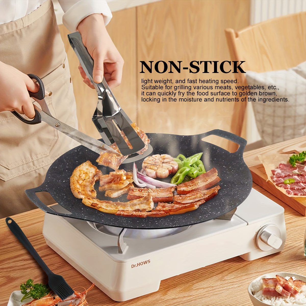 1pc heavy duty nonstick korean bbq grill outdoor Temu Philippines