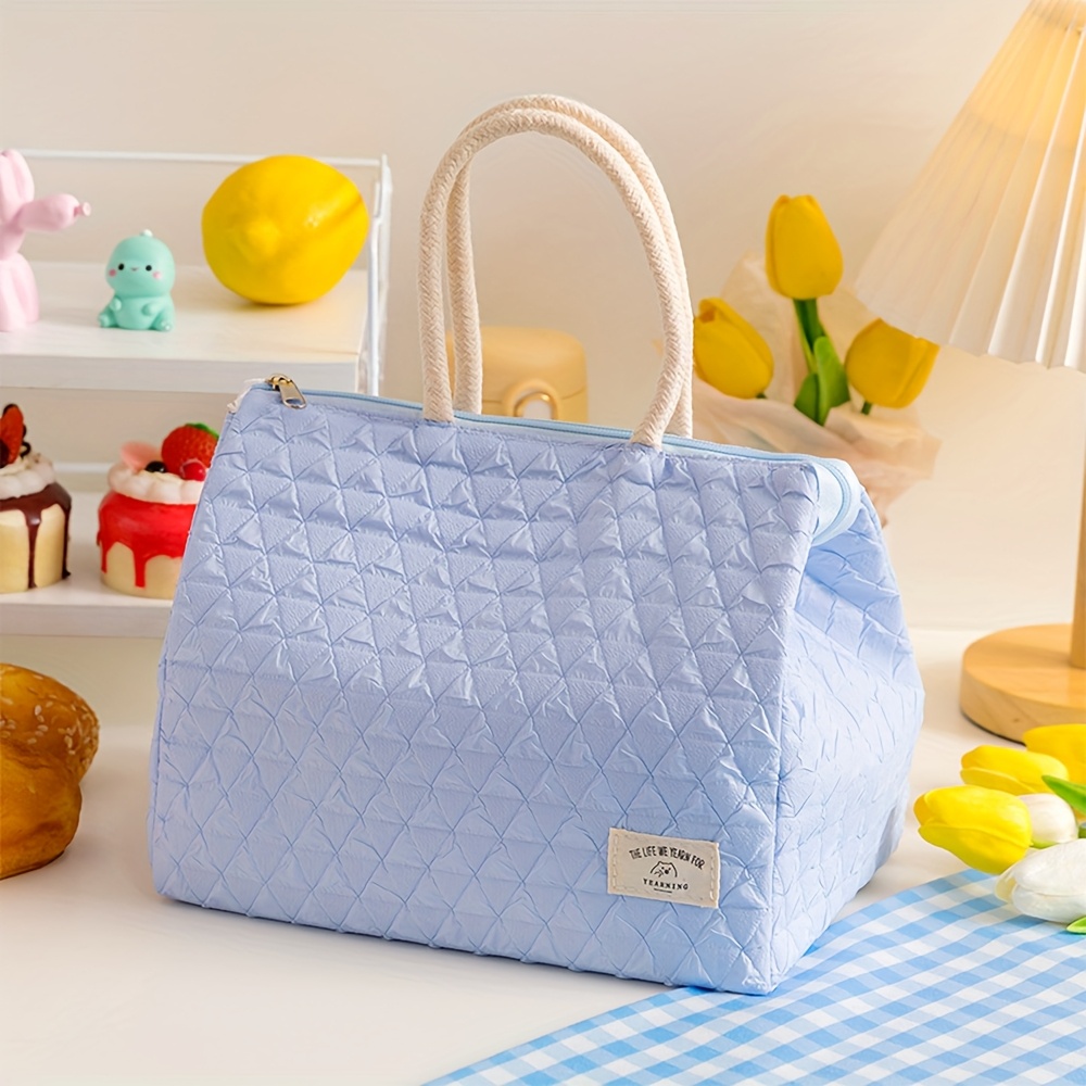 E-shop 1 Stück Vielseitige Handtasche für den täglichen Gebrauch im Freien, Arbeit, Lunchbox-Tragetasche, isolierte Tasche, Bento-Tasche (kein