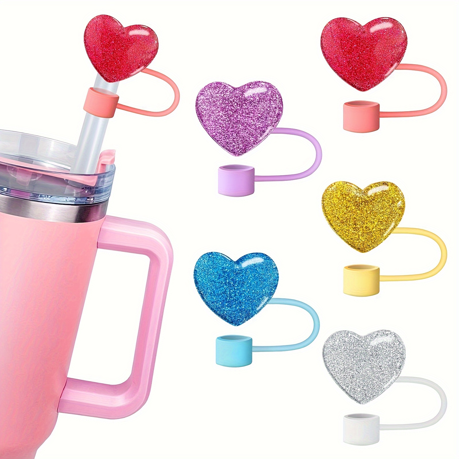 

5pcs , Universal , Bpa-free Protectors For 30 & 40 Oz - Reusable Drinking Accessories For Bottles