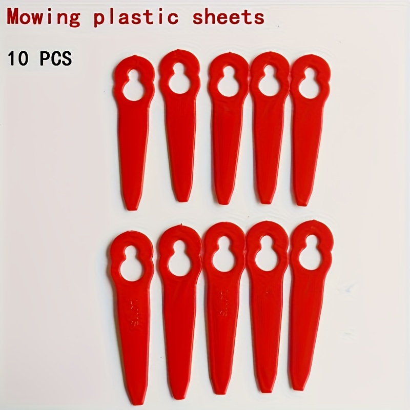 5/10Pcs MultiplePlastic Blades Replacement For Garden Lawn Mowers Electric  Grass String Trimmer Parts Outdoor Yard Garden Supply