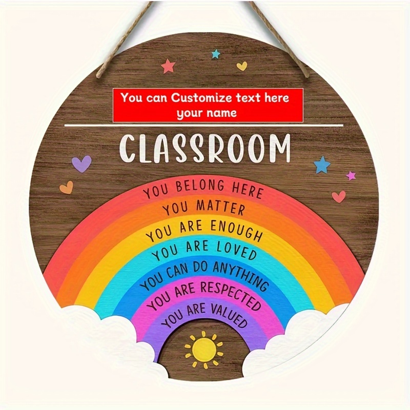 Teacher Door Decor Teacher Name Sign, Back To School, Printable Teacher ...