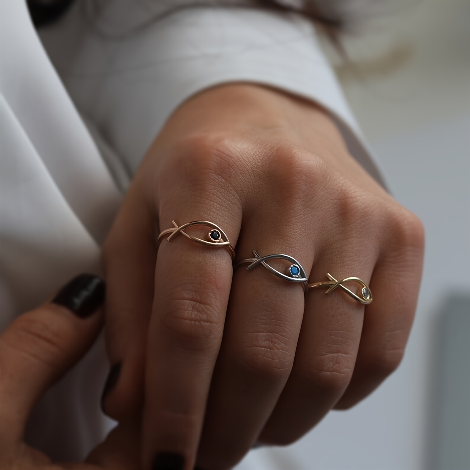 Women's 925 Sterling Silver Fish Ring — Ocean Inspired