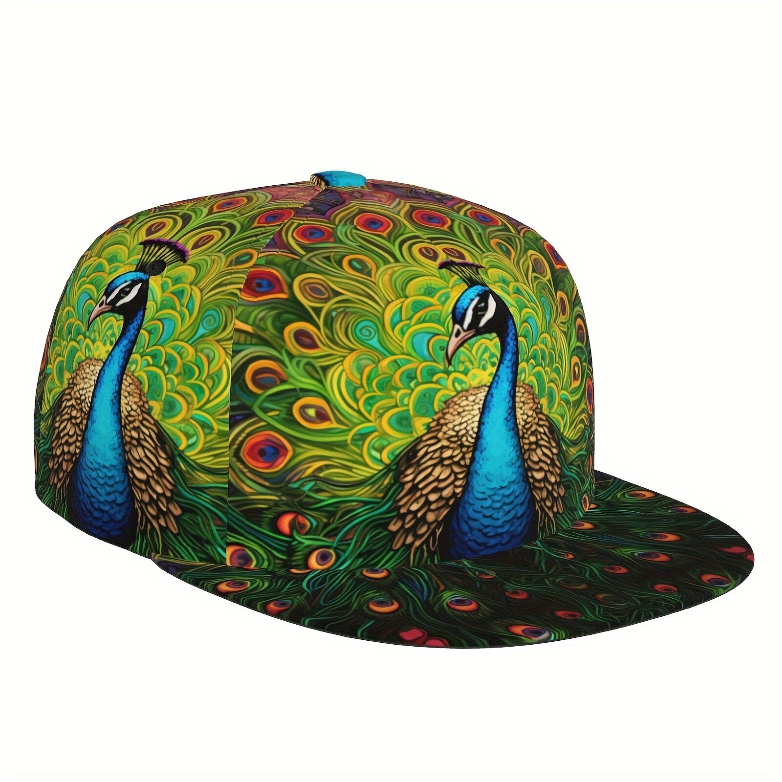 TEMU 1pc, Baseball Hat Golf Hat, Beautiful Peacock, Men's And Women's Sports Fashion, Suitable For Seasonal Running Exercise And Outdoor Activities.