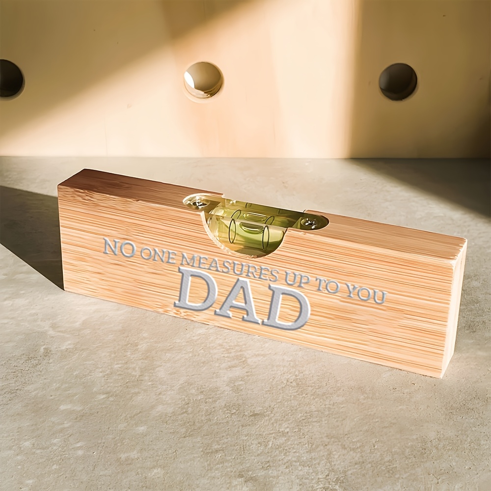 TEMU Snvlom Wood Bottle Opener & Level Tool - -one Multifunctional Suitable For Beer, Soda, For, Bbq, Parties - Durable Gift For Men, Dad, Grandpa,