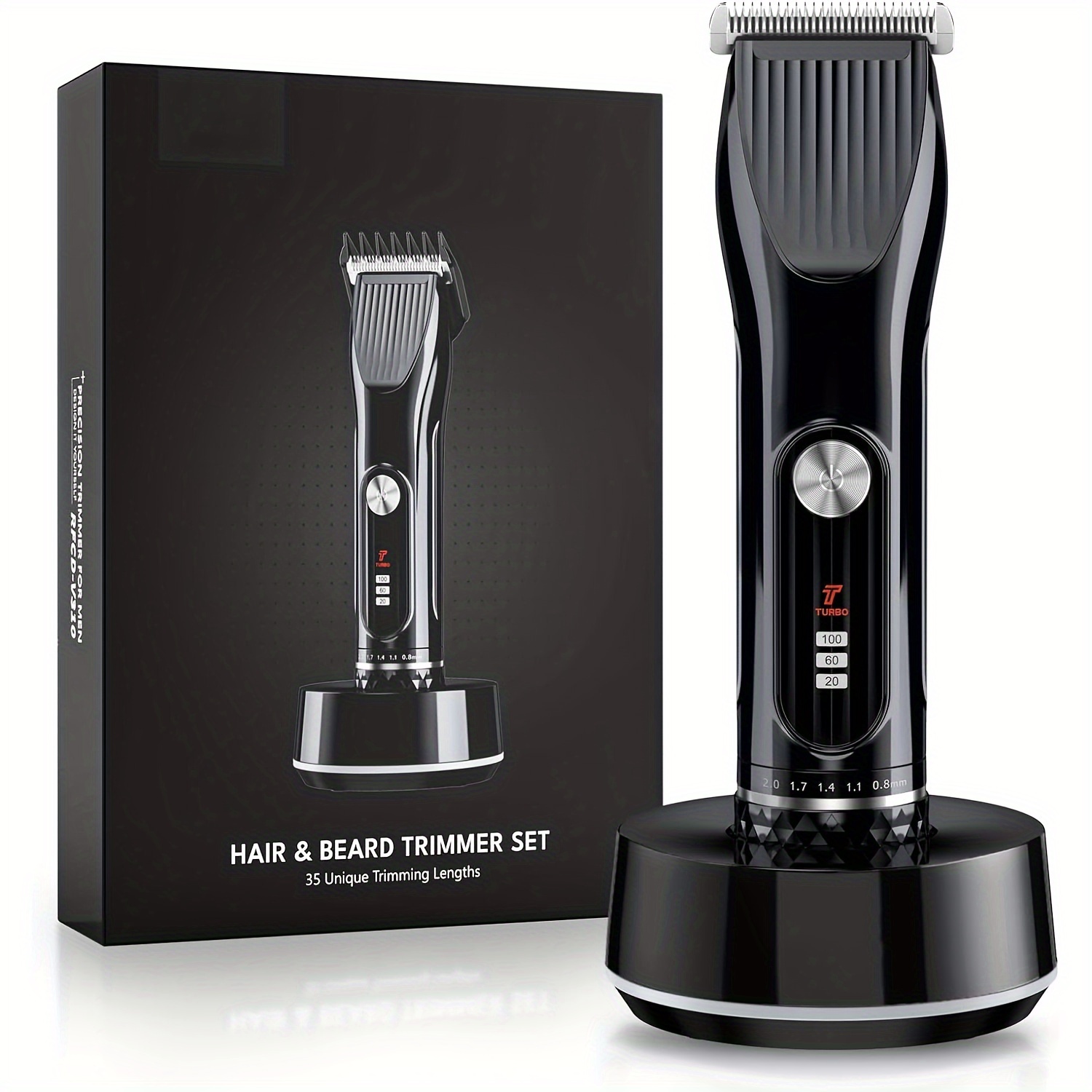 

Beard Trimmer For Men, Professional Adjustable Precision Trimmer, Hair Clippers, Hair Trimmer & Electric Razor, High Power 7000 Rpm Mens Grooming Kit, 35 Unique Trim Lengths, Gifts For Men