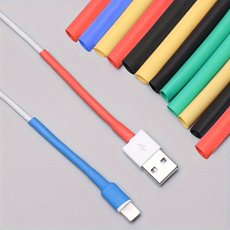 

Tube Kit, Multiple Color , 8 Sizes Suitable For Data Cables, Tube Insulation Sleeve, Electrician Household Connection, Color Tube, Sleeve Wrapped Cable Kit