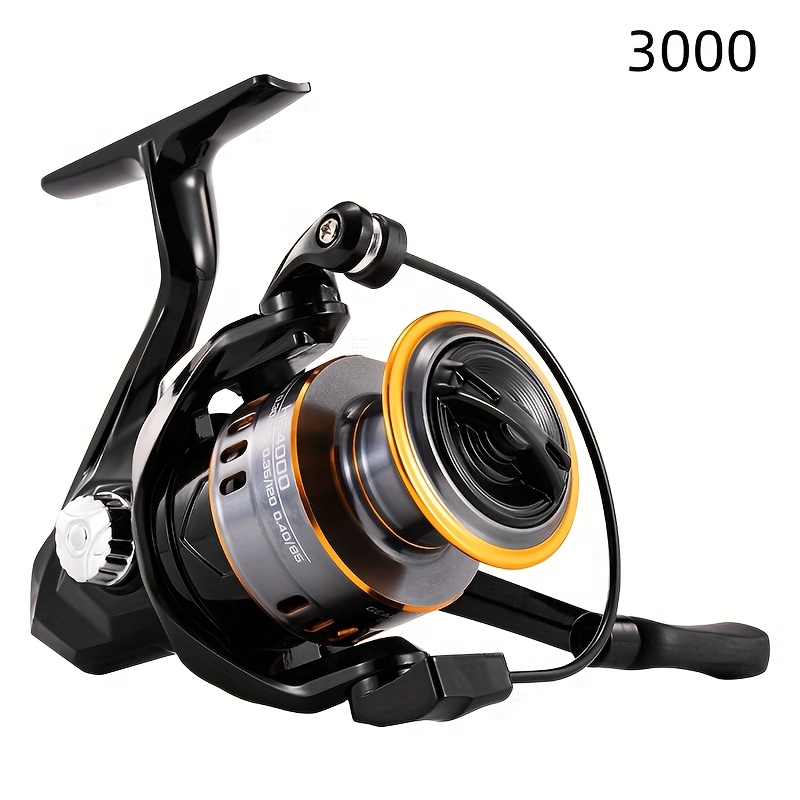 E-shop Rooblinos HE Reise-Spinnrolle, einsekundiges Faltgriff-Design, korrosionsbeständige Spule, Dual-Wasser-Angelrolle