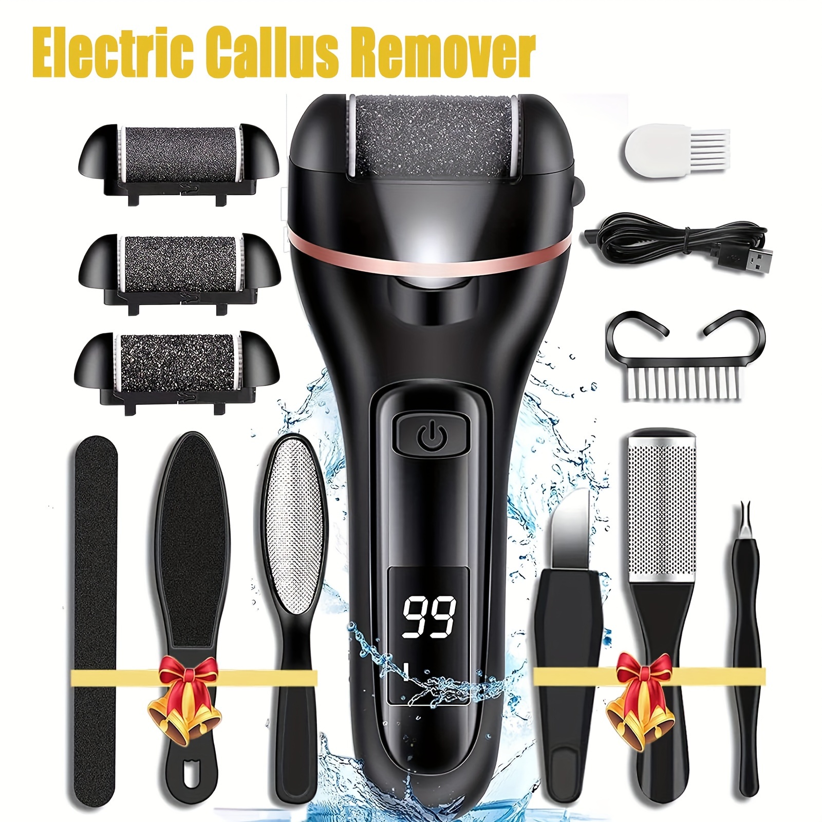 

Electric Callus Remover Foot Sander Rough Feet Rechargeable Dead Kit