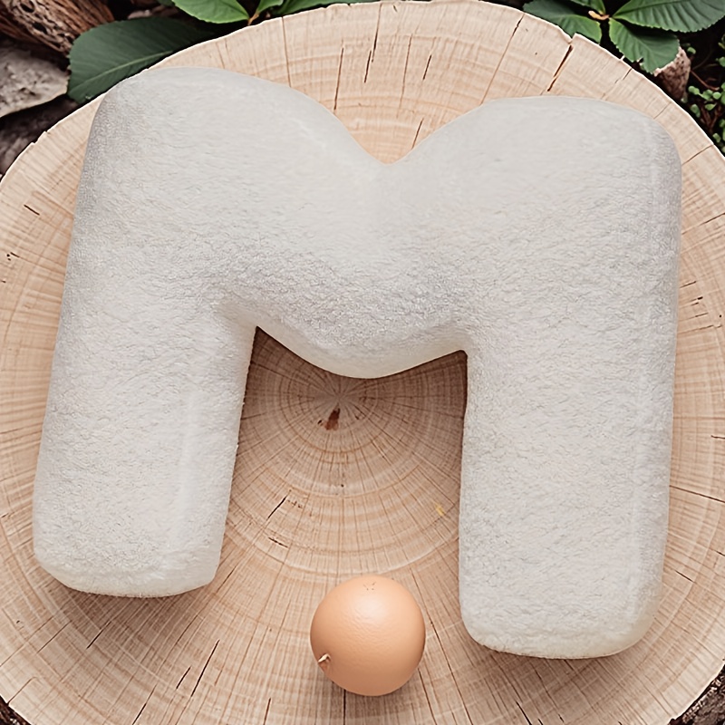26pcs Letters Decorative Pillow Large Size 40cm White