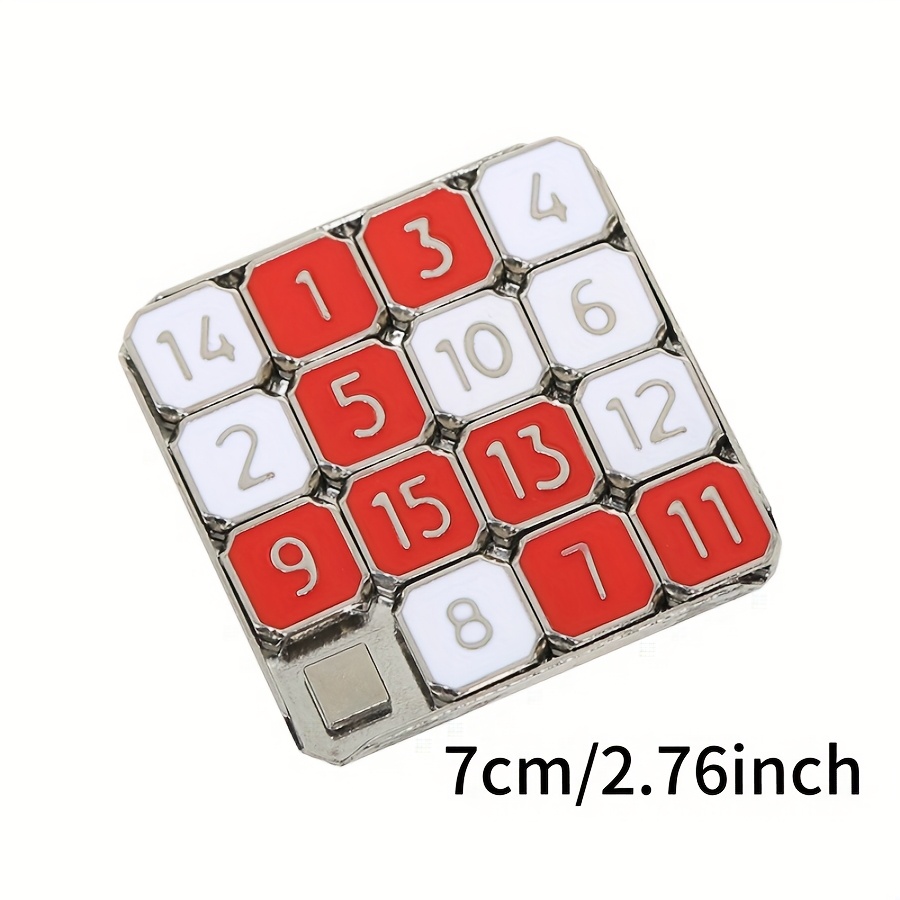 Image of 1pc Metal Digital Puzzle, Using This Small And Portable Huarong Road, Leisure Puzzle Decompression, Suitable For Party Party Game Toys