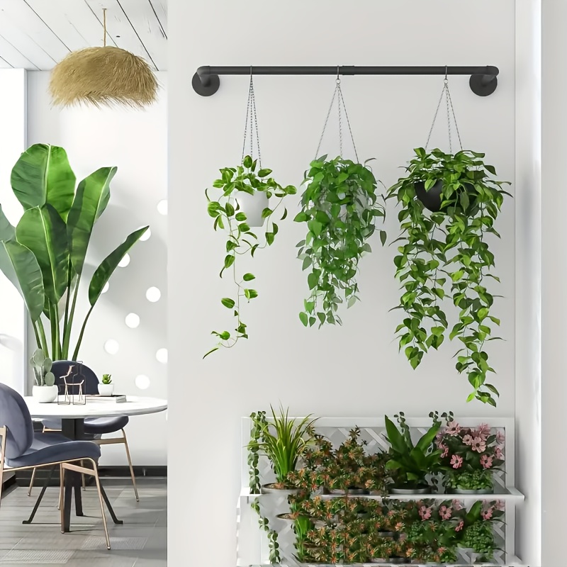 Industrial Wind Metal Plant Boom * Hanger Plant Stand, 160.02 cmpainted  Surface, Wall and Ceiling Mounted Hanging Planter for Indoor and Outdoor  Flowers, Can * a * of Plant Types, Including Multiple ...