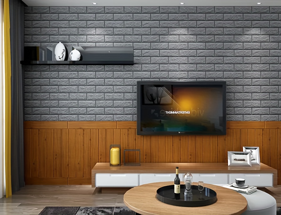 peel pattern wallpaper easy diy self 3mm thick living room bedroom balcony warehouse indoor decor 70cm x 500 1000cm details 7