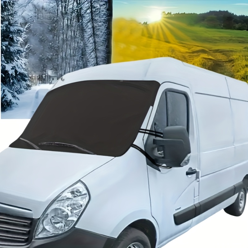 TEMU Ice And Snow Windshield Cover | Heavy Duty 600d Oxford Cloth | Car, Suv, Truck Windshield Protector | Installed Cover | Winter Car Additions |