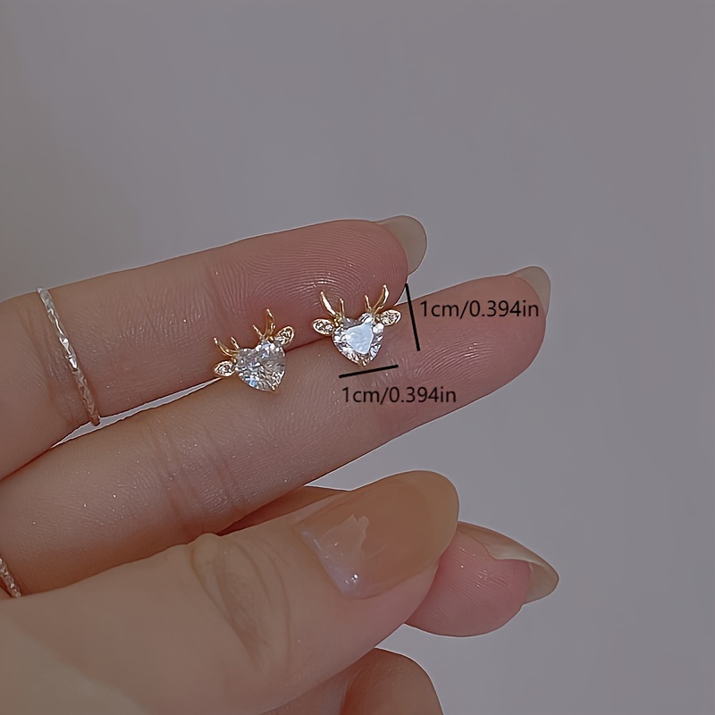 Christmas Elk & Snowflake Earrings, High-End Style