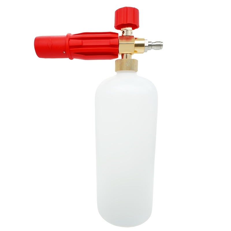 TEMU Adjustable High-pressure Foam Sprayer For Car Washing, Suitable For Home Use, Featuring A Foam Bottle And Spray Gun Nozzle, Without Battery