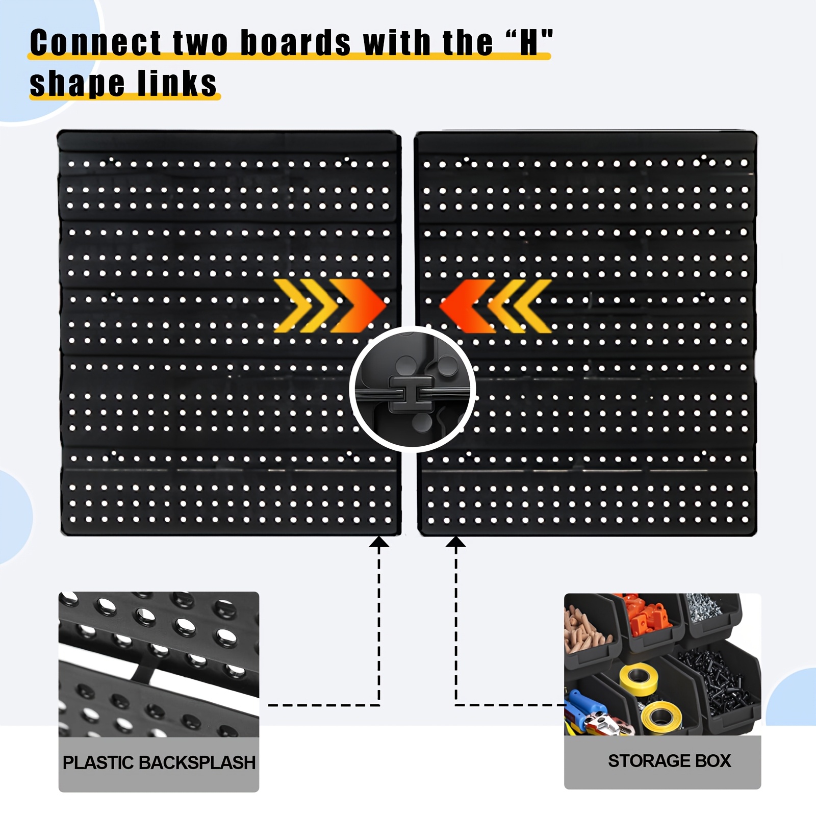 90Pcs Adjustable Wall-Mount Plastic Storage Bins | Garage Tool Organizer | Organize Screws/Bolts/Nuts & Small Parts For Home/Shop/Garage