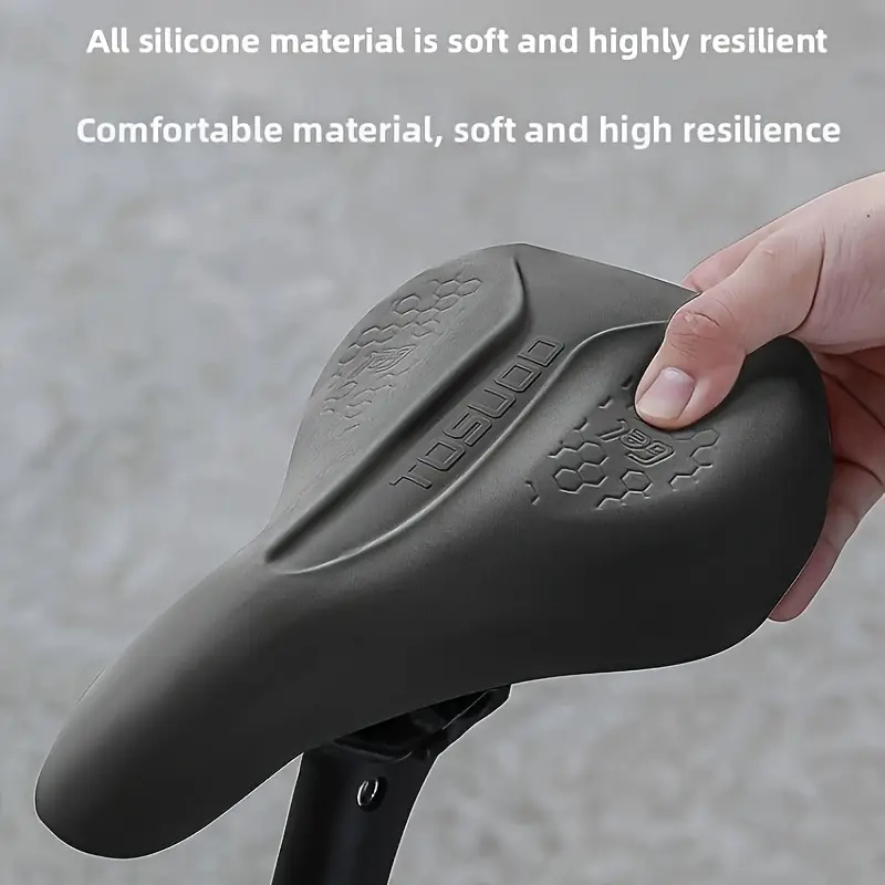 RiToEasysports Coussin De Selle Vélo Fibre De Carbone Mat - Antichoc Et Confortable Pour Route Et VTT