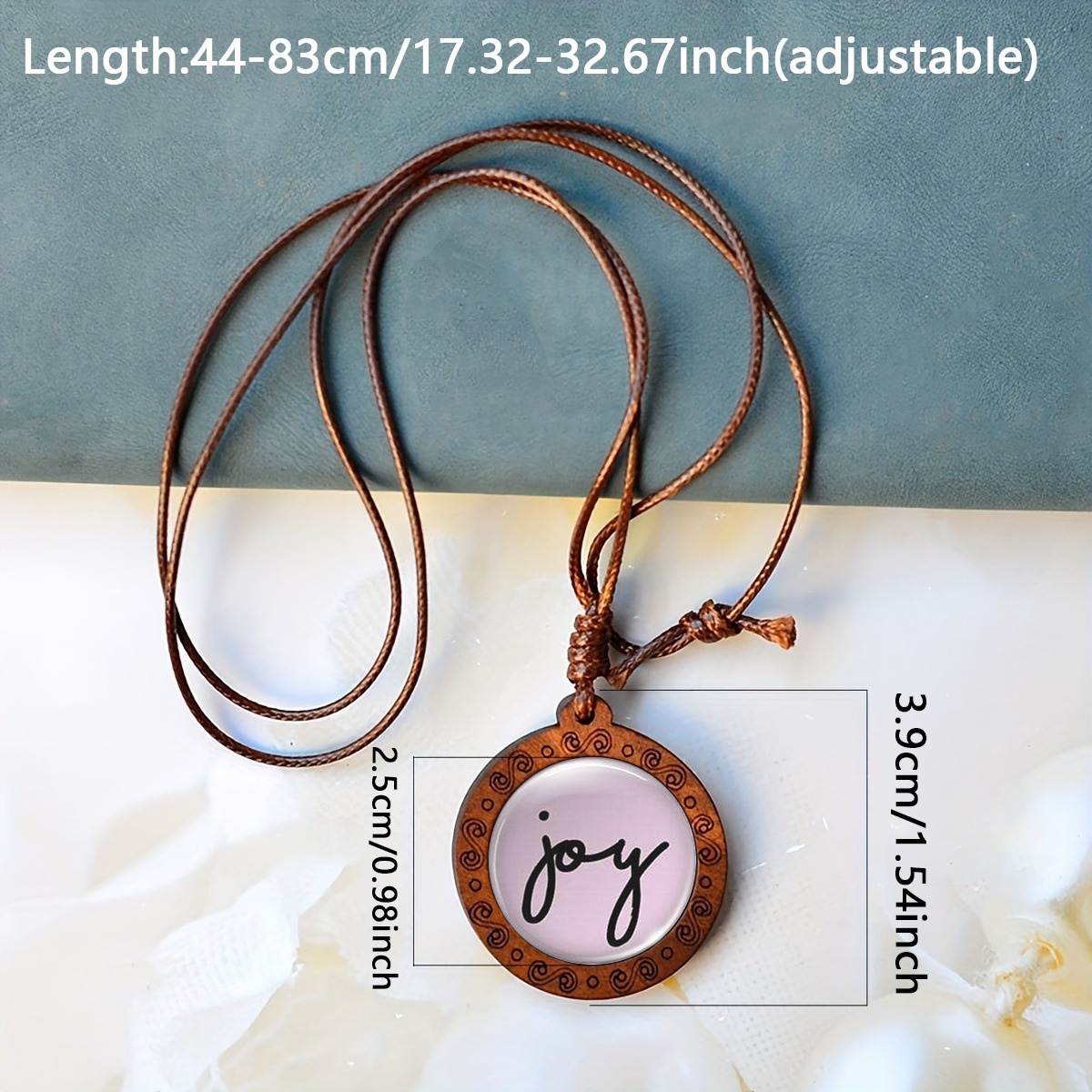 Handcrafted Minimalist Wooden Pendant Necklace