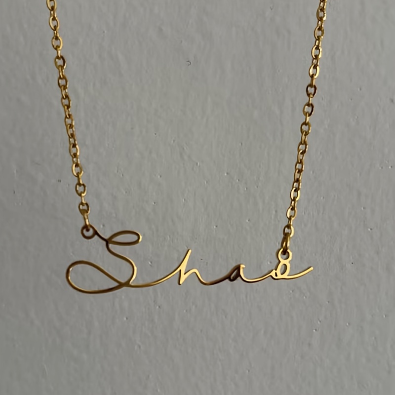 Personalized Women's Fashion Pendant Necklace, Customizable Names