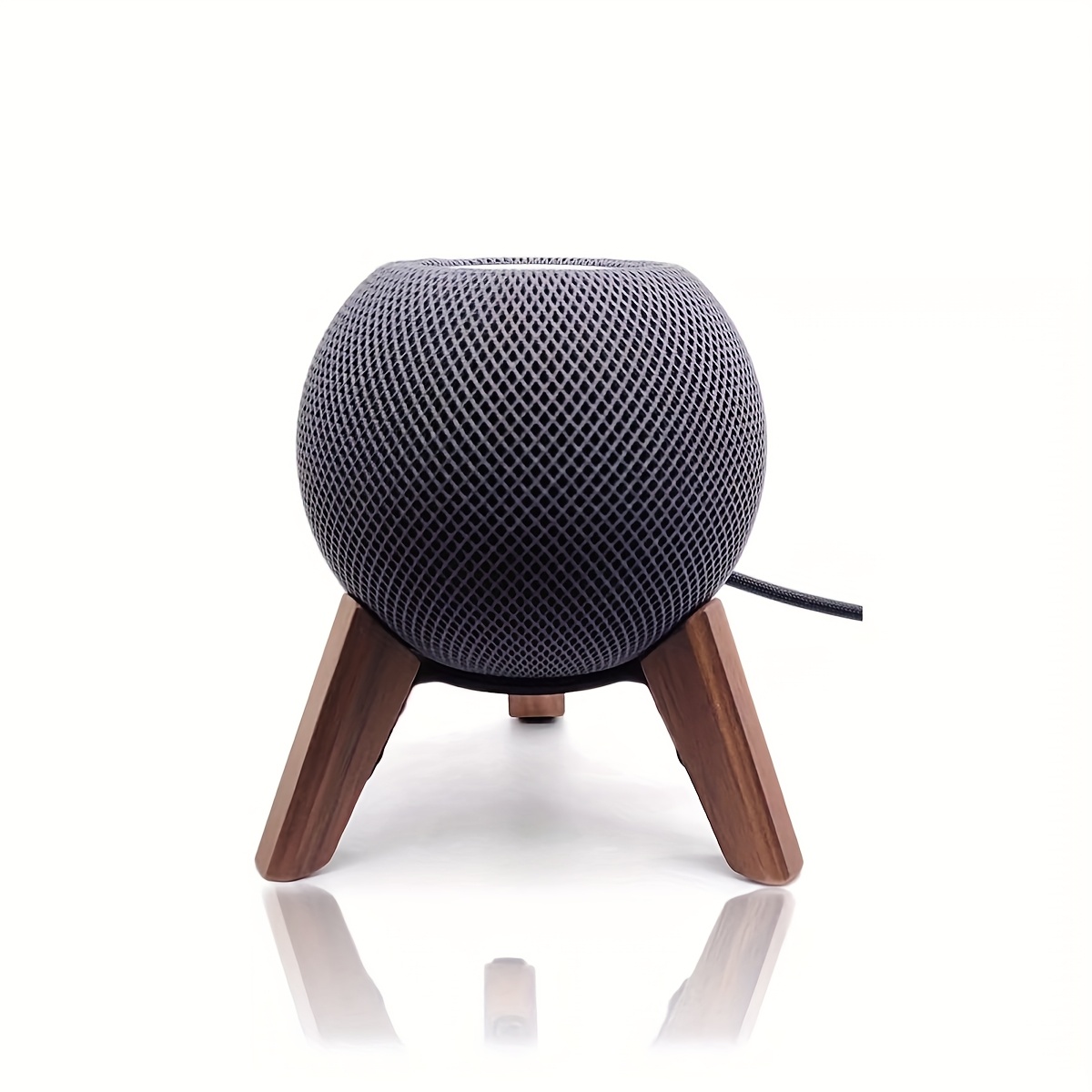Stand For , Wooden Holder Tripod With Metal Frame,safe Stable Mount With Anti-slip Silicone Pad Protects Mini Speaker