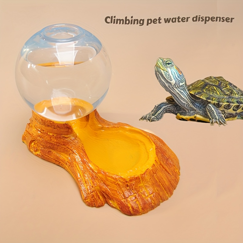 Tortoise Water Dish, Lizard Resin Water Dispenser, Reptile Terrarium Landscape Decoration, Bearded Dragon Automatic Waterer, Utauto, Tree Frog Drinking Bowl