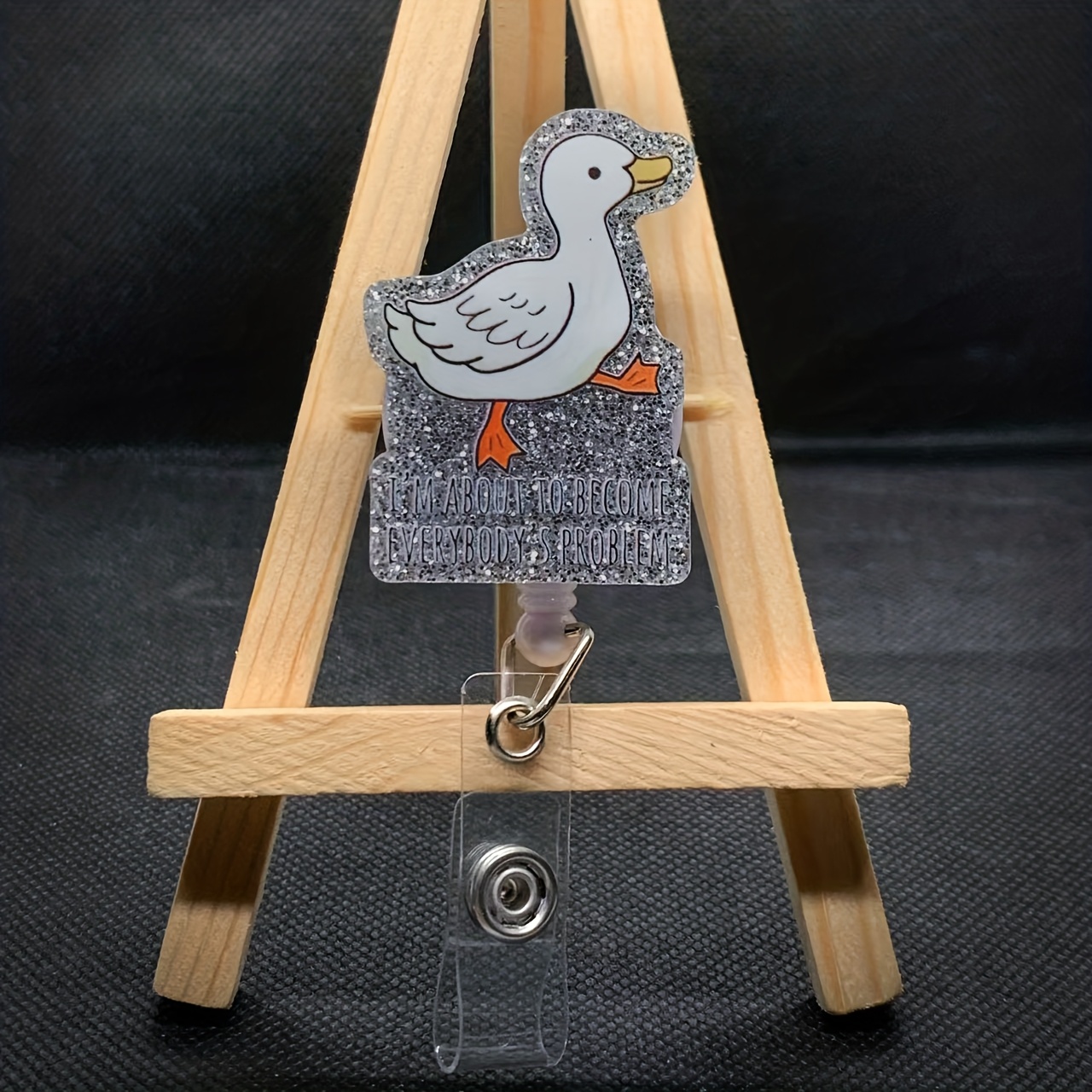 funny im become everybodys problem badge cute duck im become - Temu