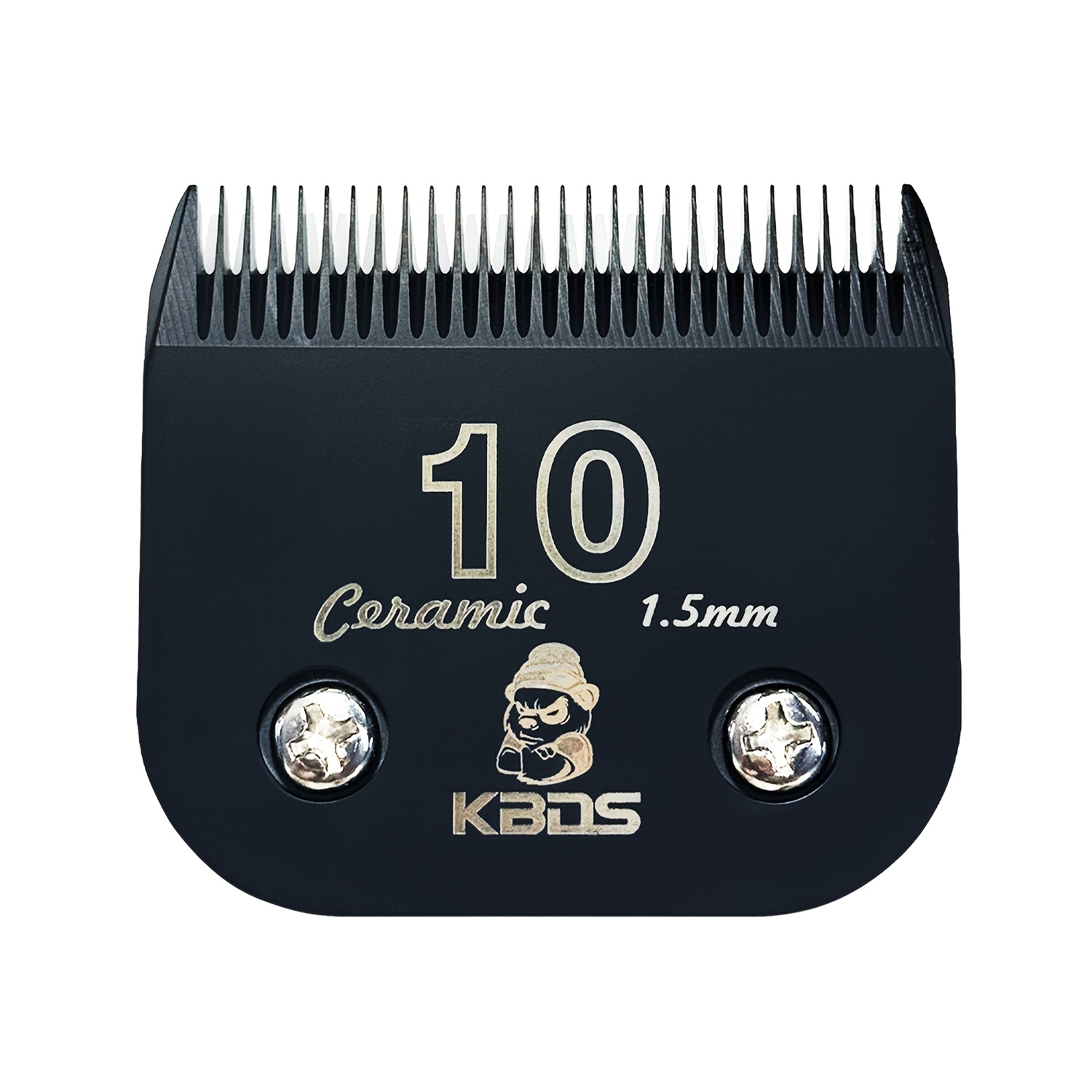 TEMU KBDS #10 A5 Lama Ceramica Staccabile e Lame di Ricambio in Acciaio Inossidabile per Tosatrici Cani Compatibili con /Wahl/, Misura 10 1/16"