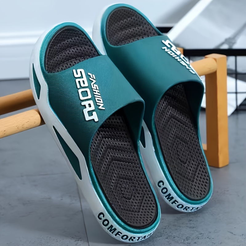 Men's Trendy Comfortable Eva Slippers, Breathable Non-slip Indoor Outdoor Beach Gym