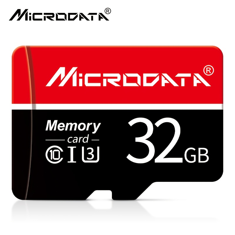 MICRODATA Visokohitrostne Črno-Rdeče Spominske Kartice v Kapacitetah 16GB, 32GB, 64GB in 128GB - Odlično Orodje za Pisarniško , Fotografijo in