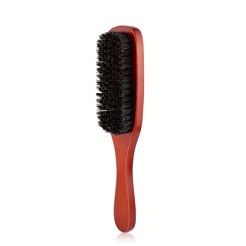 E-shop Borsten Haarbürste und Kamm für die Haarpflege - Statistische Massage Ergonomischer Griff zum Trocknen und Stylen, Roter Griff Schwarz Borsten,