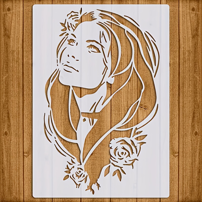 Elegant Stencil - A4 Reusable Ivory Pet Template For Wall, Door & Furniture Painting - Diy Home Decor Projects